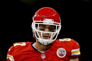 Aug 9, 2013; New Orleans, LA, USA; Chiefs tight end Travis Kelce (87) during a preseason game at the Mercedes-Benz Superdome. Credit: Derick E. Hingle-USA TODAY Sports