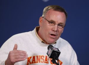 Feb 21, 2014; Indianapolis; Chiefs general manager John Dorsey speaks to the media during the 2014 NFL Combine at Lucas Oil Stadium. Credit: Brian Spurlock-USA TODAY Sports