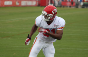 July 26, 2014; St. Joseph, MO; Cornerback Marcus Cooper is among three players in competition for two starting positions on the Chiefs defense. Credit: Matt Derrick, ChiefsSpin.com