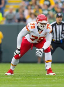 Aug 28, 2014; Green Bay, WI; Chiefs offensive tackle Donald Stephenson (79) during the preseason finale against the Green Bay Packers at Lambeau Field. Credit: Jeff Hanisch-USA TODAY Sports