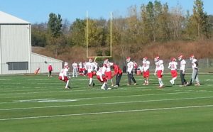 Oct. 29, 2014; Kansas City, MO; Chiefs defensive backs, including safety Eric Berry (29) and cornerback Chris Owens (20), go through warm-up drills. Credit: Teope