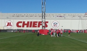 Oct. 31, 2014; Kansas City, MO; General view of the practice field. Credit: Teope