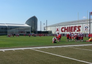 Sept. 25, 2015; Kansas City, MO; General view of the practice field at the Chiefs training facility. (Credit: Teope)