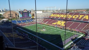 Oct. 18, 2015; Minneapolis; General view of TCF Stadium before the Chiefs and Vikings play. (Credit: Teope)
