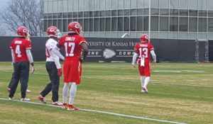 Dec. 23, 2015; Kansas City, MO; Chiefs wide receiver De'Anthony Thomas (13) participating in special teams returner drills during portion of practice open to the media at the team's training facility.