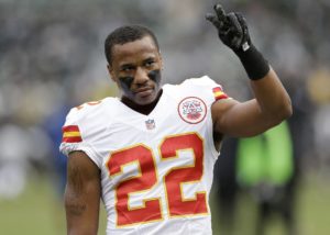 Dec. 6, 2015; Oakland; Chiefs rookie cornerback Marcus Peters (22) before the game against the Oakland Raiders at O.co Coliseum. (AP Photo/Ben Margot)