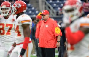 Jan. 9, 2016; Houston; Kansas City Chiefs head coach Andy Reid prior to the game against the Texans at NRG Stadium. (AP Photo/George Bridges)