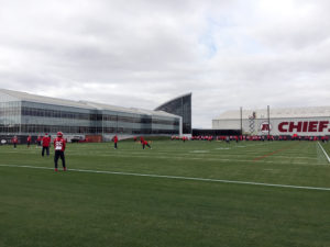 The Kansas City Chiefs practice at their training complex in Kansas City, Mo., on Nov. 30, 2016. (Photo by Matt Derrick, ChiefsDigest.com)