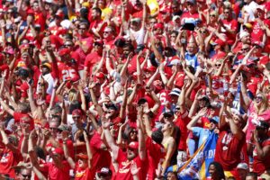 Fans packed Arrowhead Stadium for the Kansas City Chiefs 33-27 season-opening overtime win over the San Diego Chargers Sept. 11, 2016