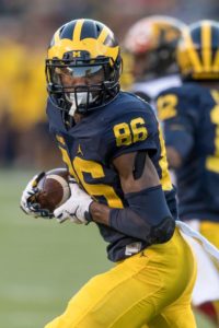 The Chiefs traded with the Minnesota Vikings to acquire Michigan WR Jehu Chesson with the No. 139th overall pick in the 2017 NFL draft.