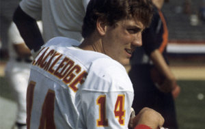 Former Chiefs quarterback Todd Blackledge, the team's 1983 first-round draft pick, remains the last drafted QB by the Chiefs to win a game for the team. (Photo courtesy Chiefs PR, Chiefs.com)