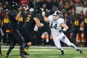 Former Michigan State linebacker Marcus Rush signed with the Chiefs May 30. 